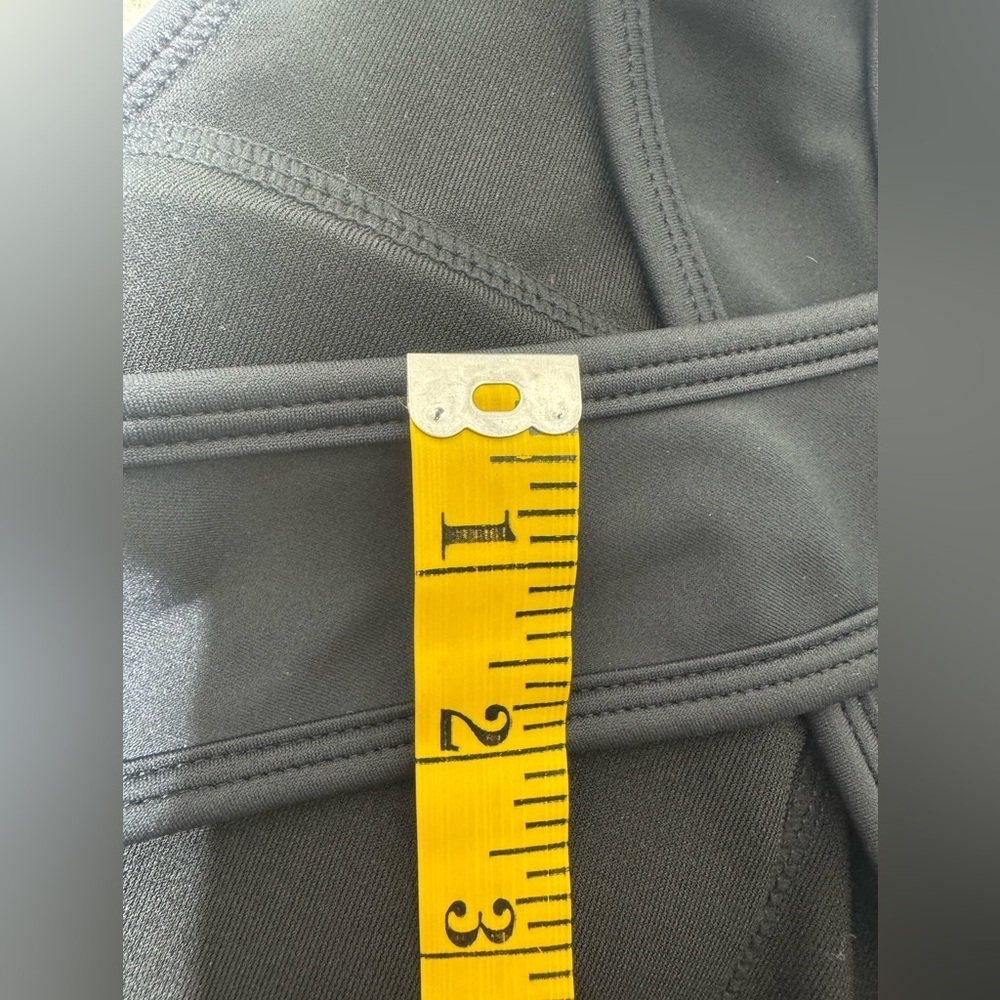 P’tula womens black sports bra, white logo, cross back in Medium with hook & eye - Picture 9 of 13